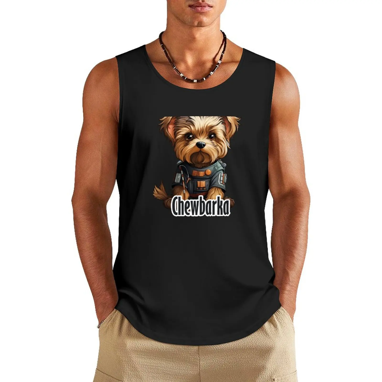Chewbarka the Dog Tank Top vests for men plain t-shirt gym for men
Chewbarka the Dog Tank Top vests for men plain t-shirt gym for men