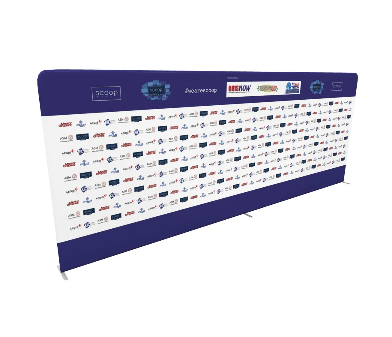 High Quality Aluminum Alloy Tubes Frame Tension Fabric Banner 10ft Custom Backdrop
High Quality Aluminum Alloy Tubes Frame Tension Fabric Banner 10ft Custom Backdrop