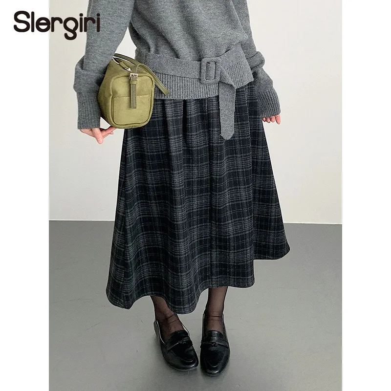 Винтажная шерстяная юбка в клетку Slergiri для женщин, модная новинка 2026 года, осенне-зимняя, в стиле преппи, с высокой талией, повседневная, А-силуэт
Винтажная шерстяная юбка в клетку Slergiri для женщин, модная новинка 2026 года, осенне-зимняя, в стиле преппи, с высокой талией, повседневная, А-силуэт