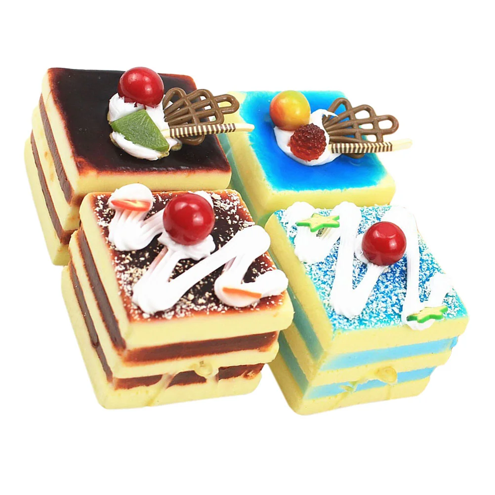4 PCS Fruit Cake Simulated Bread Model Lifelike Fake Food Vivid Simulation Lovely PU
4 PCS Fruit Cake Simulated Bread Model Lifelike Fake Food Vivid Simulation Lovely PU