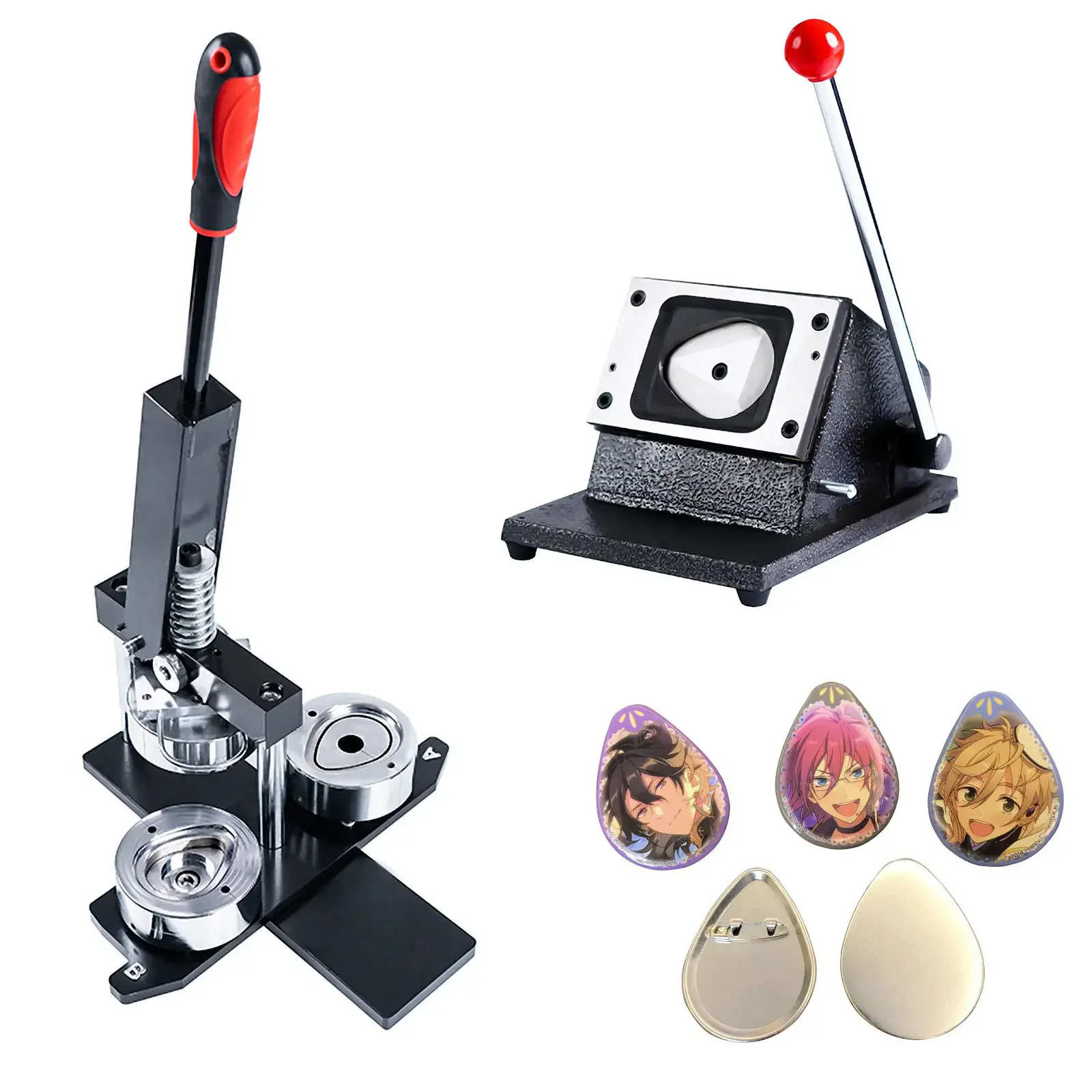 Набор для изготовления значков в форме капель воды 68*56 мм: станок для изготовления значков + резак для бумаги + 100 значков
Набор для изготовления значков в форме капель воды 68*56 мм: станок для изготовления значков + резак для бумаги + 100 значков