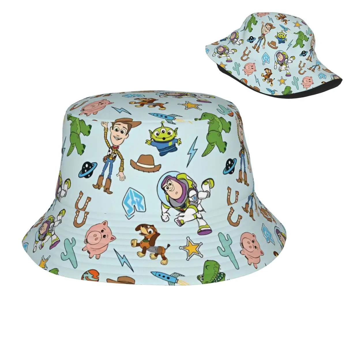Toy Story Cartoon Characters Bucket Hats for Girl Vocation Bob Hats for Vacation Caps
Toy Story Cartoon Characters Bucket Hats for Girl Vocation Bob Hats for Vacation Caps