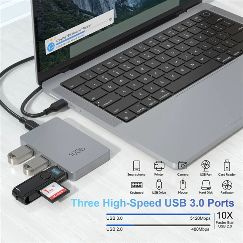 Док-станция Superior-Type-C Серого цвета из алюминиевого сплава USB3.2 Gen2 10 Гбит/с 7-в-1 с PD Многофункциональный концентратор расширения зарядки 100 Вт
Док-станция Superior-Type-C Серого цвета из алюминиевого сплава USB3.2 Gen2 10 Гбит/с 7-в-1 с PD Многофункциональный концентратор расширения зарядки 100 Вт