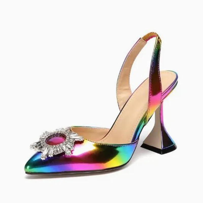 Летние женские туфли на высоком каблуке, модные роскошные туфли с острым носком, туфли-лодочки с кристаллами и бриллиантами, женские свадебные туфли, женская обувь Zapatos Mujer
Летние женские туфли на высоком каблуке, модные роскошные туфли с острым носком, туфли-лодочки с кристаллами и бриллиантами, женские свадебные туфли, женская обувь Zapatos Mujer