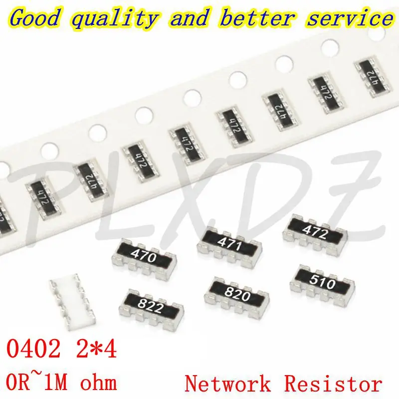 100 шт. 0402*4 2*4P 8P4R SMD массив сетевого резистора 0R~1M 1 10 22 47 100 220 330 470 1K 2,2K 4,7K 10K 22K 47K 100K 220K 470K Ом
100 шт. 0402*4 2*4P 8P4R SMD массив сетевого резистора 0R~1M 1 10 22 47 100 220 330 470 1K 2,2K 4,7K 10K 22K 47K 100K 220K 470K Ом