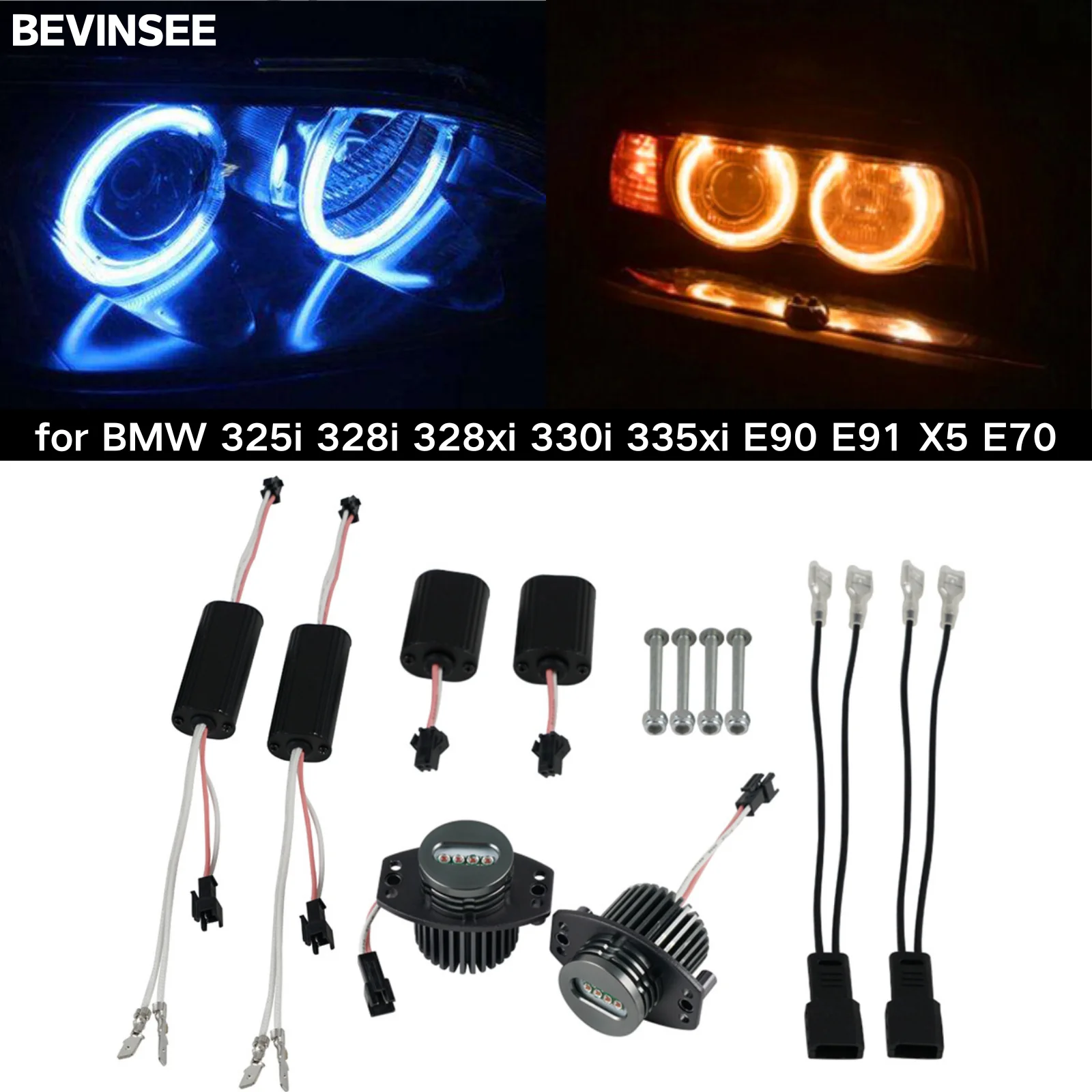 2x LED Angel Eye Halo Headlight Bulbs Canbus No Error Decoder for BMW 3 Series E90 E91 X5 E70 for BMW 325i 328i 328xi 330i 335xi
2x LED Angel Eye Halo Headlight Bulbs Canbus No Error Decoder for BMW 3 Series E90 E91 X5 E70 for BMW 325i 328i 328xi 330i 335xi