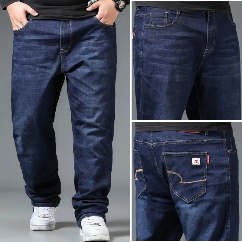 High Quality Trousers Men Spring and Autumn Jeans Men Loose Straight Leg Fat Long Pants Men Plus-size Trend New Good-looking
High Quality Trousers Men Spring and Autumn Jeans Men Loose Straight Leg Fat Long Pants Men Plus-size Trend New Good-looking