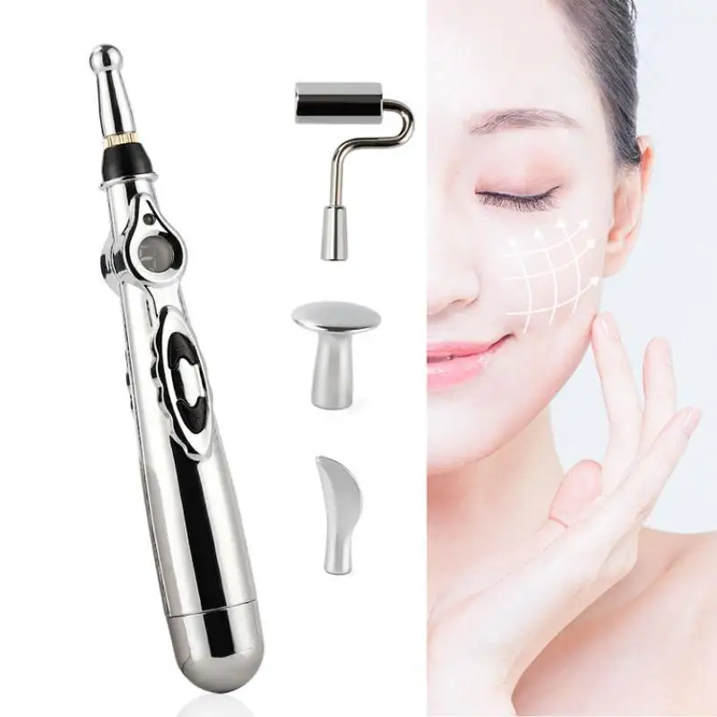 2/5 Heads Electric Acupuncture Point Massage Pen Meridian Energy Massage Pen Pain Relief Therapy Back Neck Face Beauty Roller
2/5 Heads Electric Acupuncture Point Massage Pen Meridian Energy Massage Pen Pain Relief Therapy Back Neck Face Beauty Roller