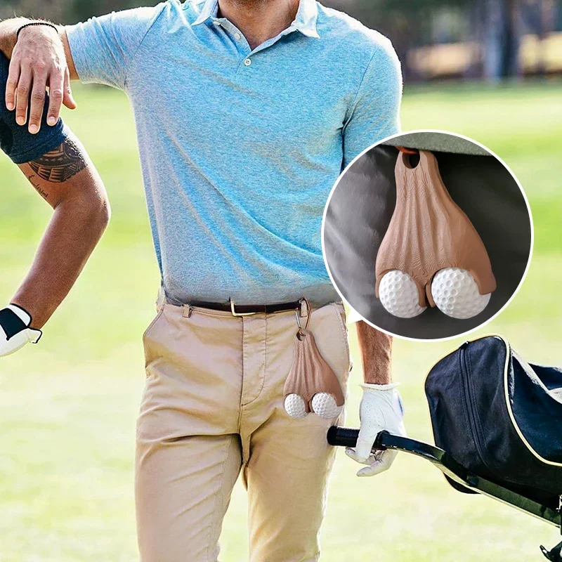 Brilliant Gag Golf Ball Holder - Testicle Shape with Carabiner for Golf Themed Parties
Brilliant Gag Golf Ball Holder - Testicle Shape with Carabiner for Golf Themed Parties