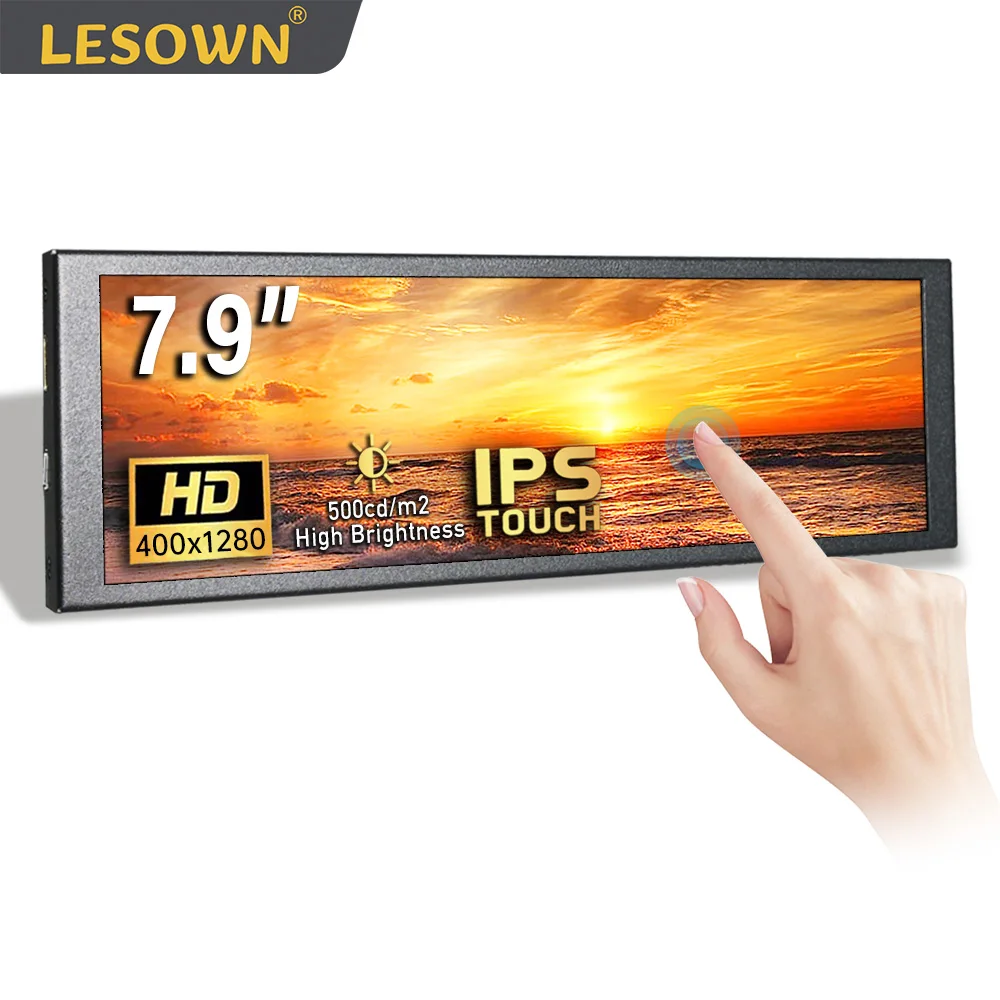 LESOWN Мини-компактный монитор 6,9 7,9 дюйма 400x1280 IPS HDMI USB Дополнительный боковой панельный дорожный дисплей для Windows 7/8/10 Mac OS
LESOWN Мини-компактный монитор 6,9 7,9 дюйма 400x1280 IPS HDMI USB Дополнительный боковой панельный дорожный дисплей для Windows 7/8/10 Mac OS