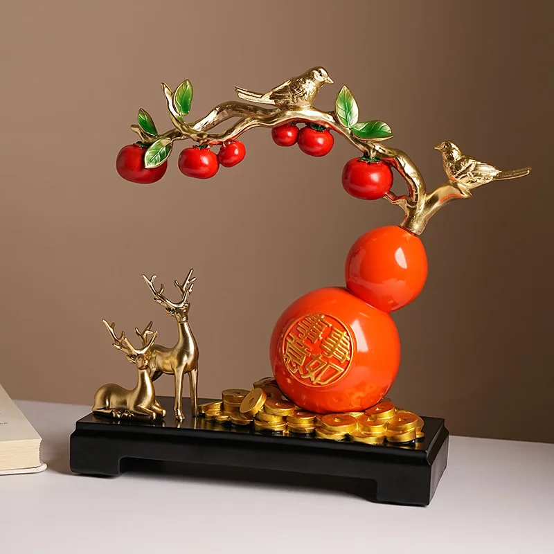 New Chinese Auspicious Persimmon Figurine - Home Decor Item, Décoration Maison, Living Room/Entrance TV Cabinet Ornament
New Chinese Auspicious Persimmon Figurine - Home Decor Item, Décoration Maison, Living Room/Entrance TV Cabinet Ornament