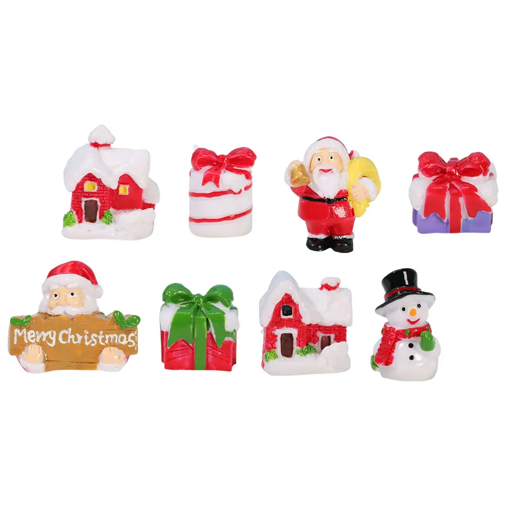 8 Pcs Christmas Santa Claus Figurines Resin Snowman Miniatures Xmas Decorations Winter Theme Micro Crafts Storage
8 Pcs Christmas Santa Claus Figurines Resin Snowman Miniatures Xmas Decorations Winter Theme Micro Crafts Storage