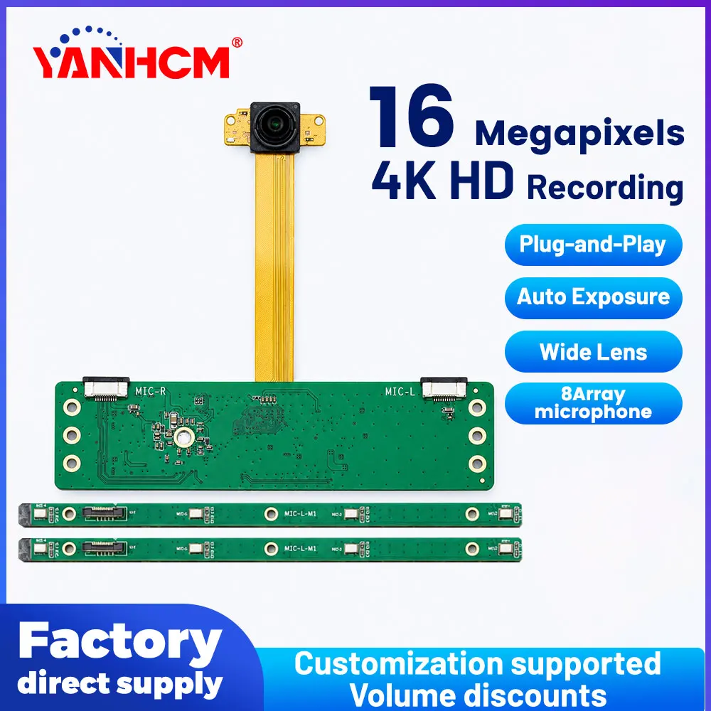 camera Module 1080P 16 megapixel 4K 30FPS Autofocus Ultra wide angle USB Free Driver For video conferencing
camera Module 1080P 16 megapixel 4K 30FPS Autofocus Ultra wide angle USB Free Driver For video conferencing