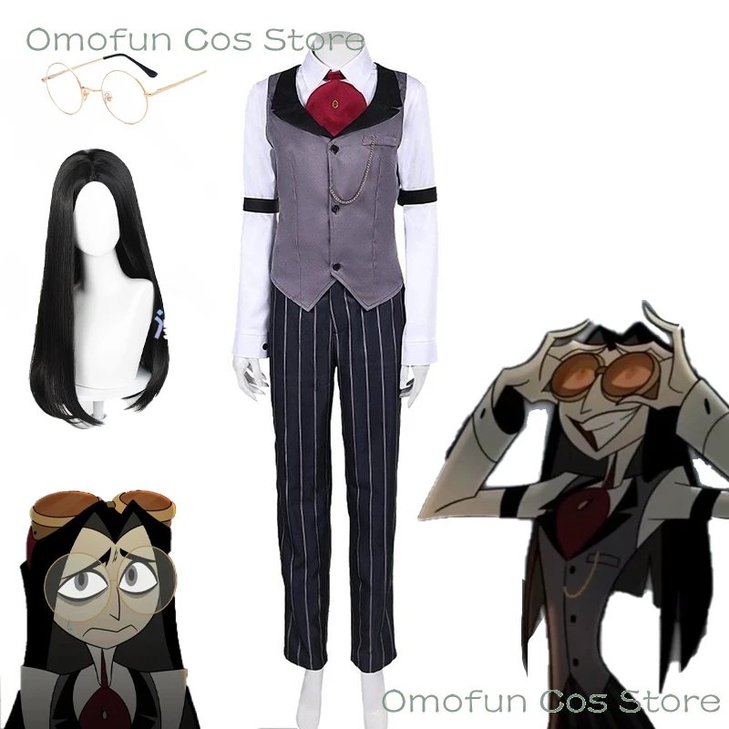 TV HazbinS2 Sir Pentious Cosplay Human Costume Wig Pendleton RoleplayOutfits Adult Men Halloween Outffit Carnival Disguise Suit
TV HazbinS2 Sir Pentious Cosplay Human Costume Wig Pendleton RoleplayOutfits Adult Men Halloween Outffit Carnival Disguise Suit