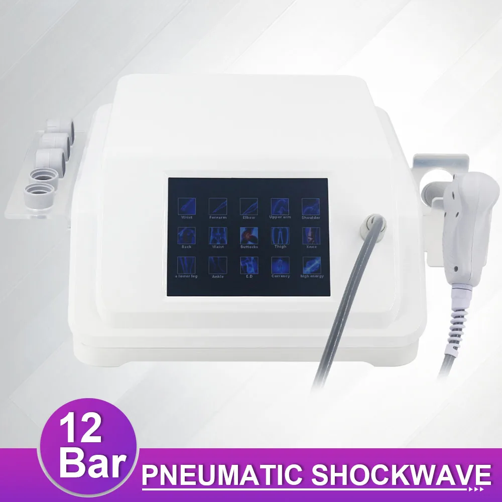 Pneumatic Shockwave Therapy Machine 12Bar Muscle Relaxation Massager For ED Treatment Muscle Pain Relief Professional Shock Wave
Pneumatic Shockwave Therapy Machine 12Bar Muscle Relaxation Massager For ED Treatment Muscle Pain Relief Professional Shock Wave