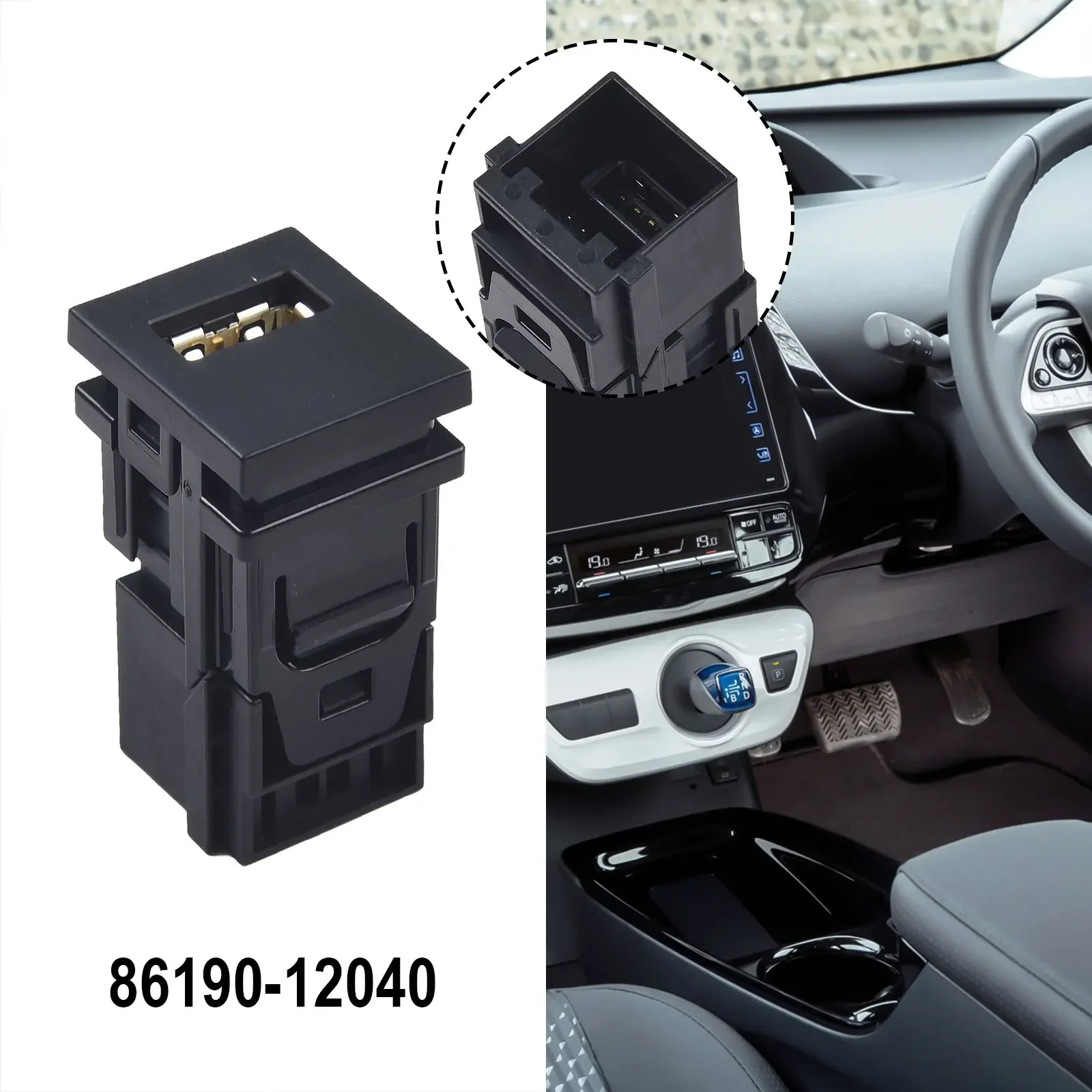 Автомобильный вспомогательный USB-порт для Toyota, Prius, Rav4, Sienna 2018-22 86190-12040, замена автомобильного аудиоинтерфейса
Автомобильный вспомогательный USB-порт для Toyota, Prius, Rav4, Sienna 2018-22 86190-12040, замена автомобильного аудиоинтерфейса