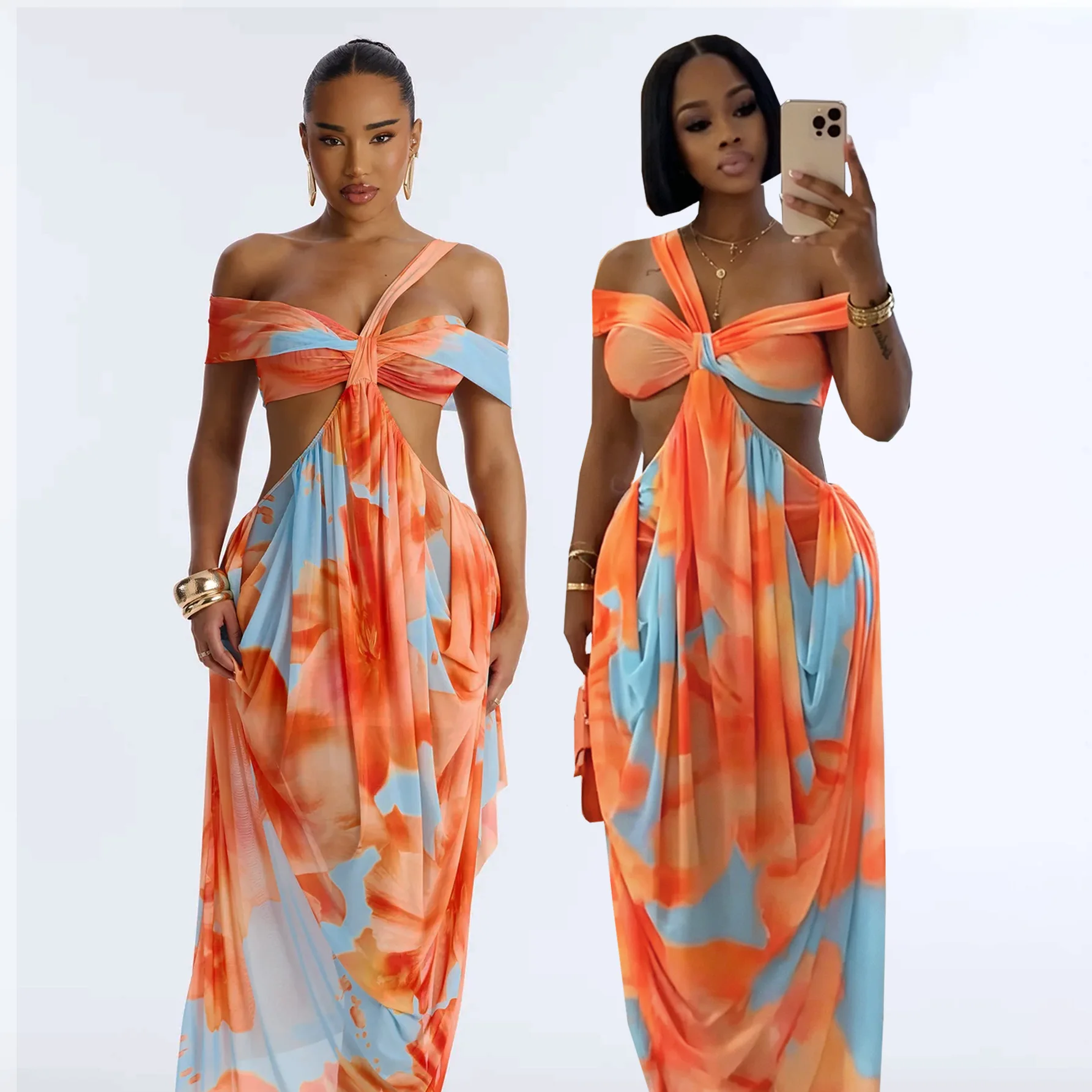 STYLISH LADY Floral Print Cutout Maxi Dress 2026 Summer Women Off Shoulder High Waist Asymmetric Hem Party Vacation Dress
STYLISH LADY Floral Print Cutout Maxi Dress 2026 Summer Women Off Shoulder High Waist Asymmetric Hem Party Vacation Dress