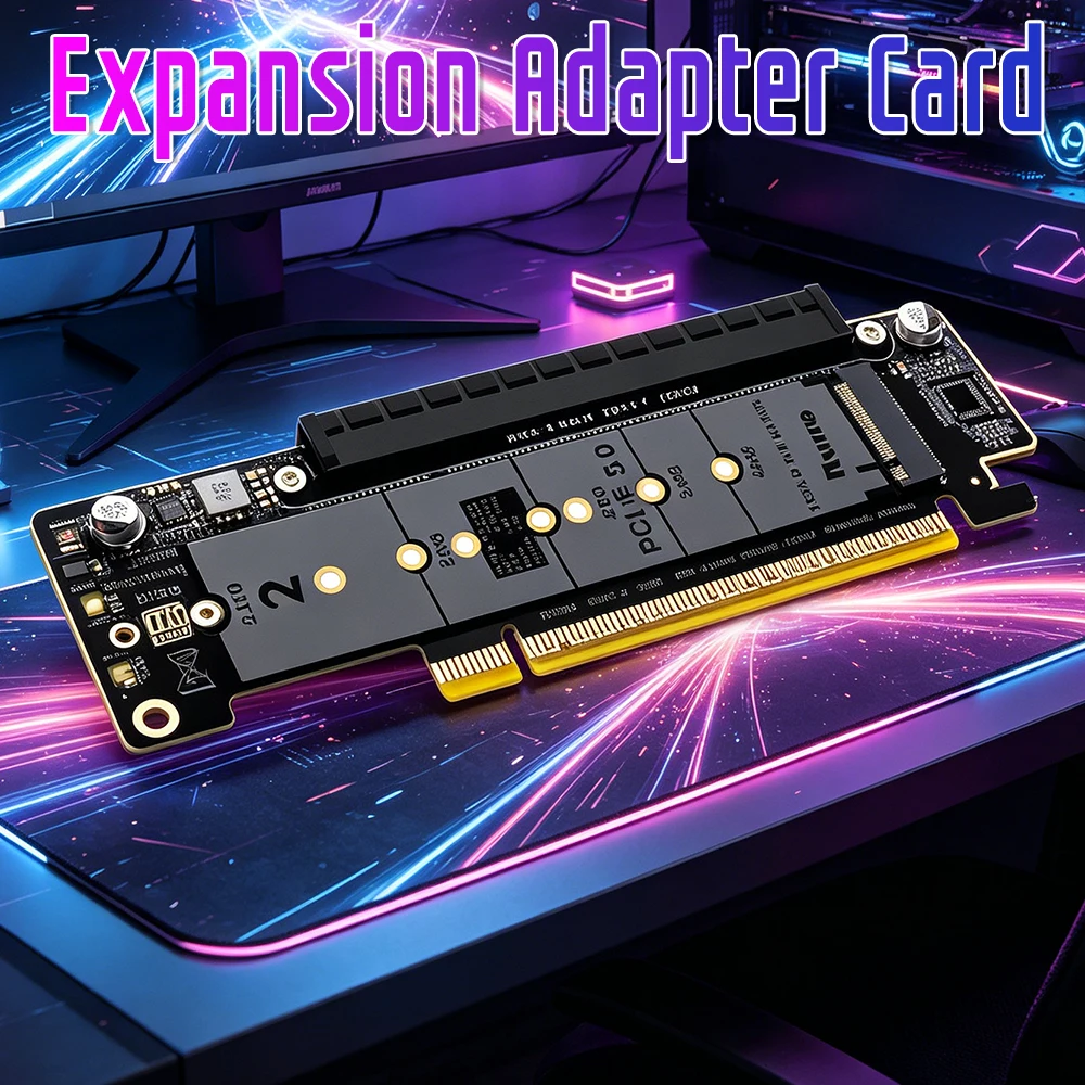PCIe5.0 Expansion Card Adapter M.2 NVMe Port Expansion Card Converter for Computer Or Laptop
PCIe5.0 Expansion Card Adapter M.2 NVMe Port Expansion Card Converter for Computer Or Laptop