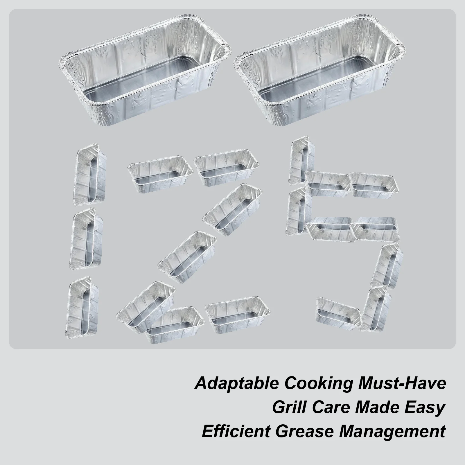Aluminum Drip Pans For Grill Aluminum Foil Grilling Grease Catcher Liner 125 Pieces Oil Dripping Collection Tray BBQ Supplies
Aluminum Drip Pans For Grill Aluminum Foil Grilling Grease Catcher Liner 125 Pieces Oil Dripping Collection Tray BBQ Supplies