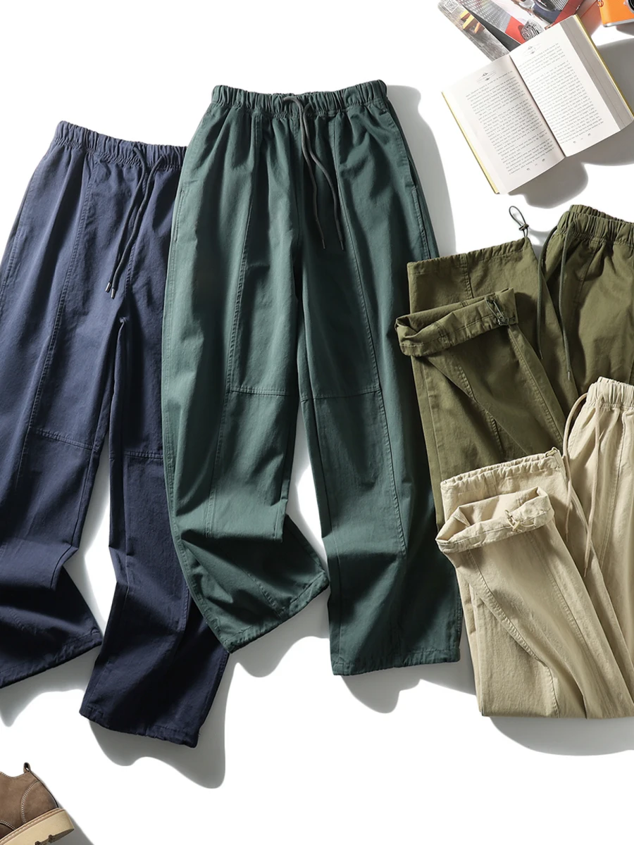 Waed Cotton Fabric Paratrooper Pants Men's Elastic Waist Casual Trousers Spring Summer New Sle Faionable All-Match
Waed Cotton Fabric Paratrooper Pants Men's Elastic Waist Casual Trousers Spring Summer New Sle Faionable All-Match