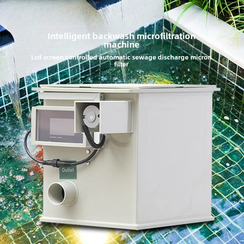 Rotary drum microfiltration system for aquaculture: new outdoor small-scale pond filtration system with lcd screen for fish
Rotary drum microfiltration system for aquaculture: new outdoor small-scale pond filtration system with lcd screen for fish