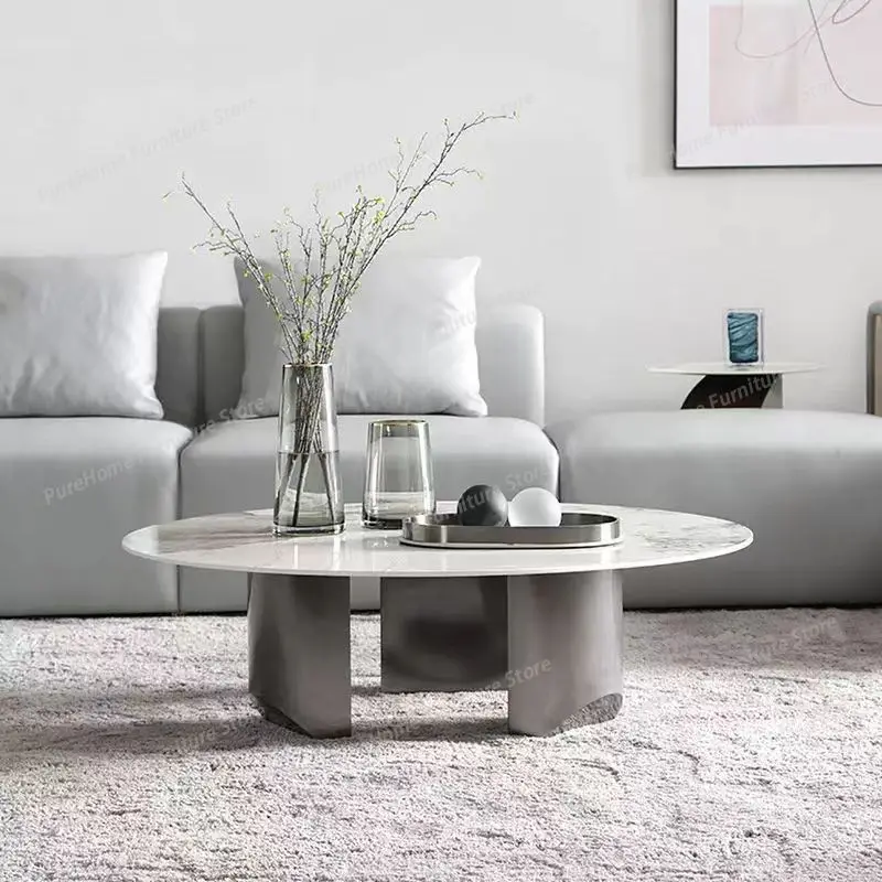 Modern Minimalist Round Rectangular Coffee Table for Small Spaces Living Room Nordic Style Marble Top Side Table for Sofa Bed
Modern Minimalist Round Rectangular Coffee Table for Small Spaces Living Room Nordic Style Marble Top Side Table for Sofa Bed