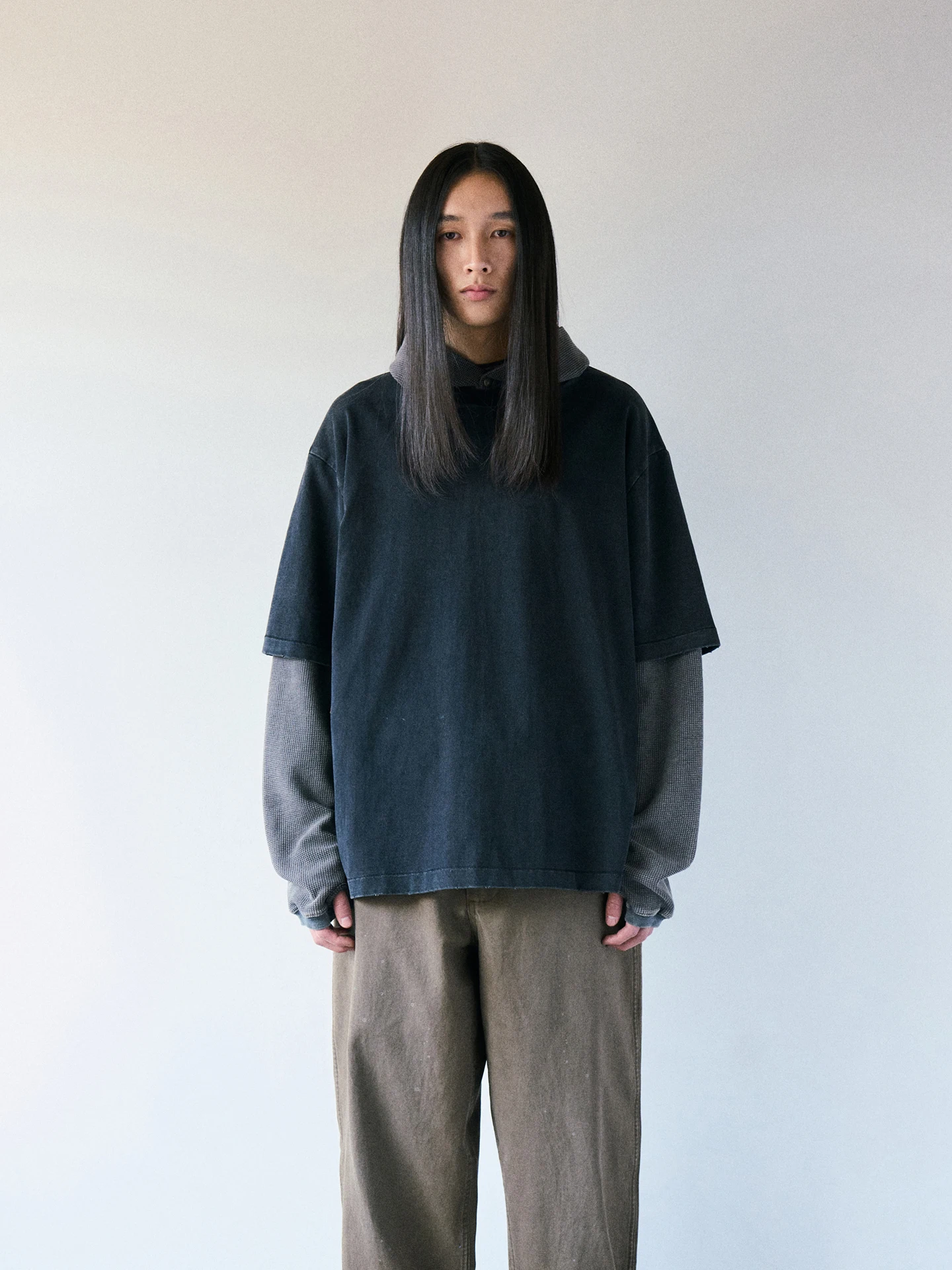 Washed Vintage Loose Hat Sweatshirt Fake Two-Piece Patchwork Spring Autumn Fashion Urban Style Cotton Polyester Blend T-Shirt
Washed Vintage Loose Hat Sweatshirt Fake Two-Piece Patchwork Spring Autumn Fashion Urban Style Cotton Polyester Blend T-Shirt