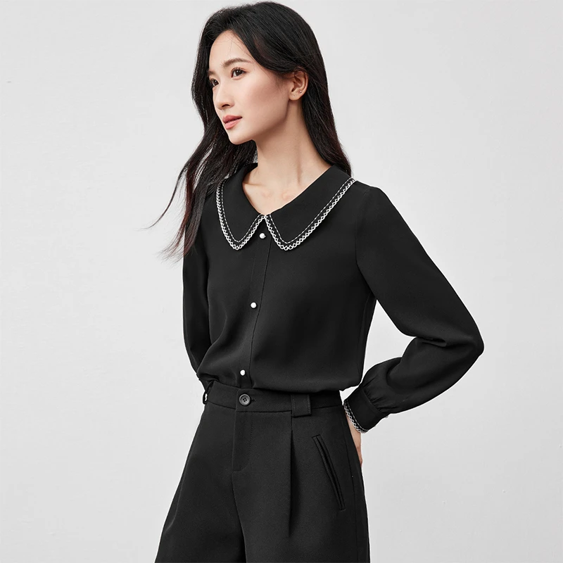 SENTUBILA элегантная белая шифоновая рубашка для пригородных поездок, весна-лето 2022, женская блузка с воротником-поло и длинными рукавами, женская одежда 141V53389
SENTUBILA элегантная белая шифоновая рубашка для пригородных поездок, весна-лето 2022, женская блузка с воротником-поло и длинными рукавами, женская одежда 141V53389