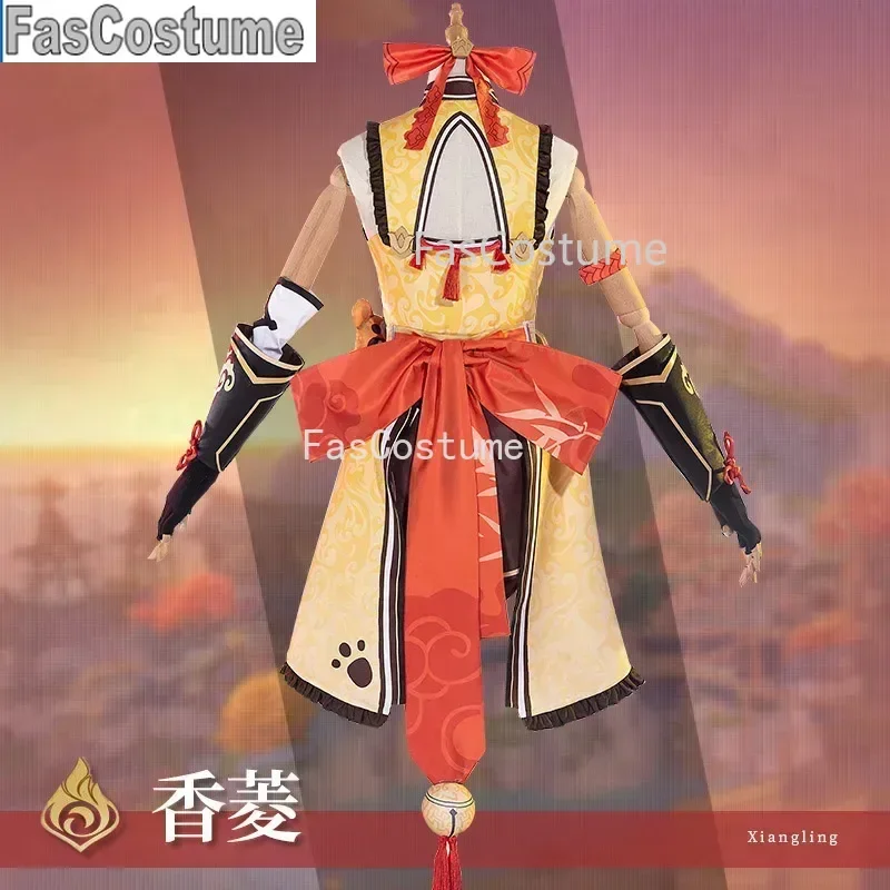 Game Genshin Impact Xiangling Cosplay Costume Head Chef Outfit Custom Made Wig Shoes Liyue Harbor Women Halloween Uniform Set
Game Genshin Impact Xiangling Cosplay Costume Head Chef Outfit Custom Made Wig Shoes Liyue Harbor Women Halloween Uniform Set