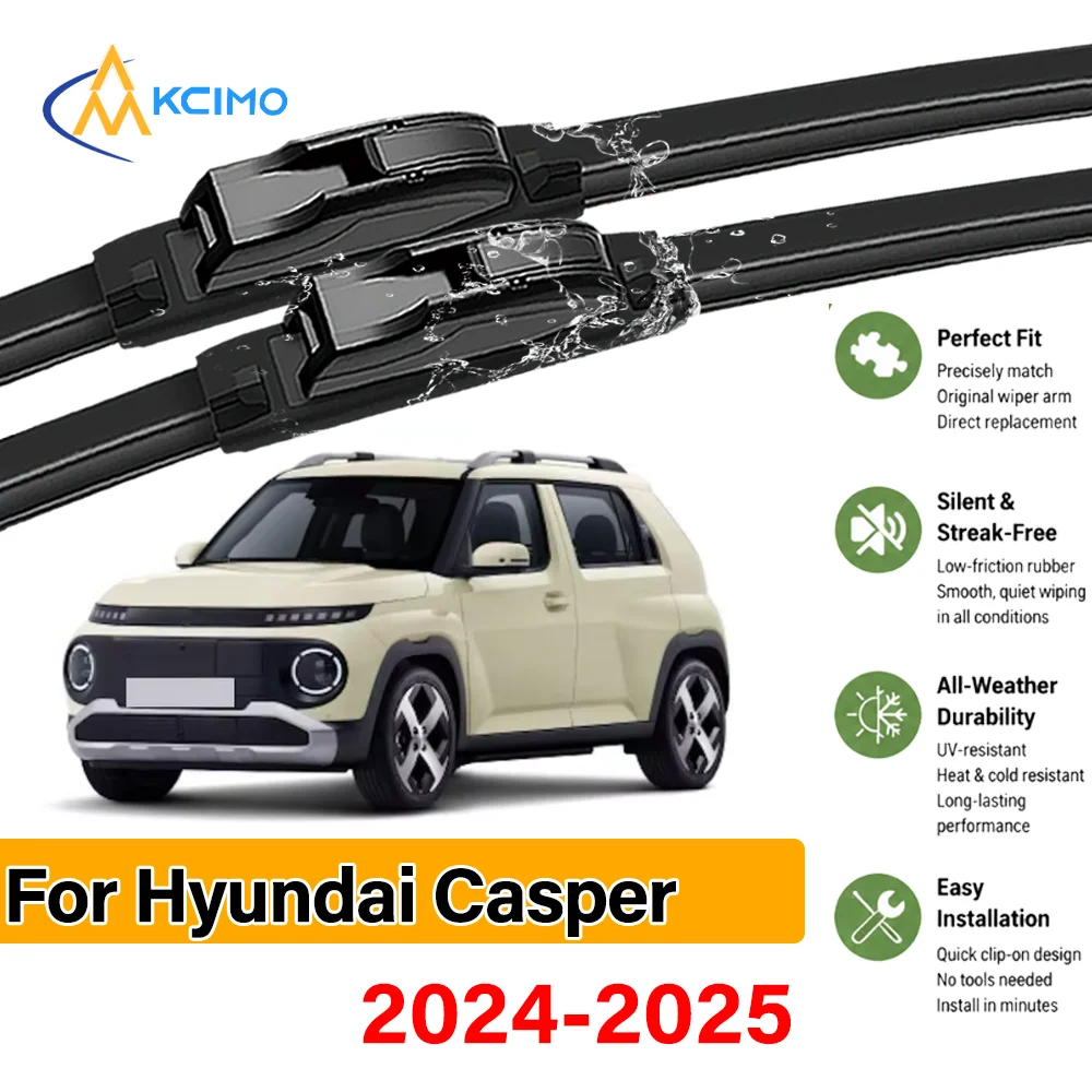 2PCS Upgraded Boneless Wiper for Hyundai Casper Electric AX1 EV 2024-2025 Front Windshield Wiper Blades Long Lifespan Windshield
2PCS Upgraded Boneless Wiper for Hyundai Casper Electric AX1 EV 2024-2025 Front Windshield Wiper Blades Long Lifespan Windshield