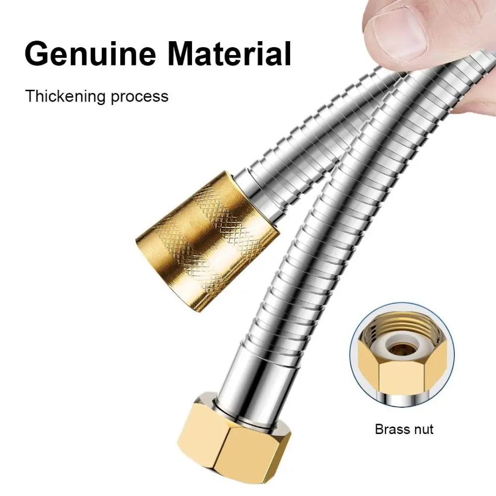 Durable Replacement Handheld Shower Head Hose 1.5/2/3 Meters Anti Winding Spray Water Pipe PVC Universal Faucet Hose Home
Durable Replacement Handheld Shower Head Hose 1.5/2/3 Meters Anti Winding Spray Water Pipe PVC Universal Faucet Hose Home