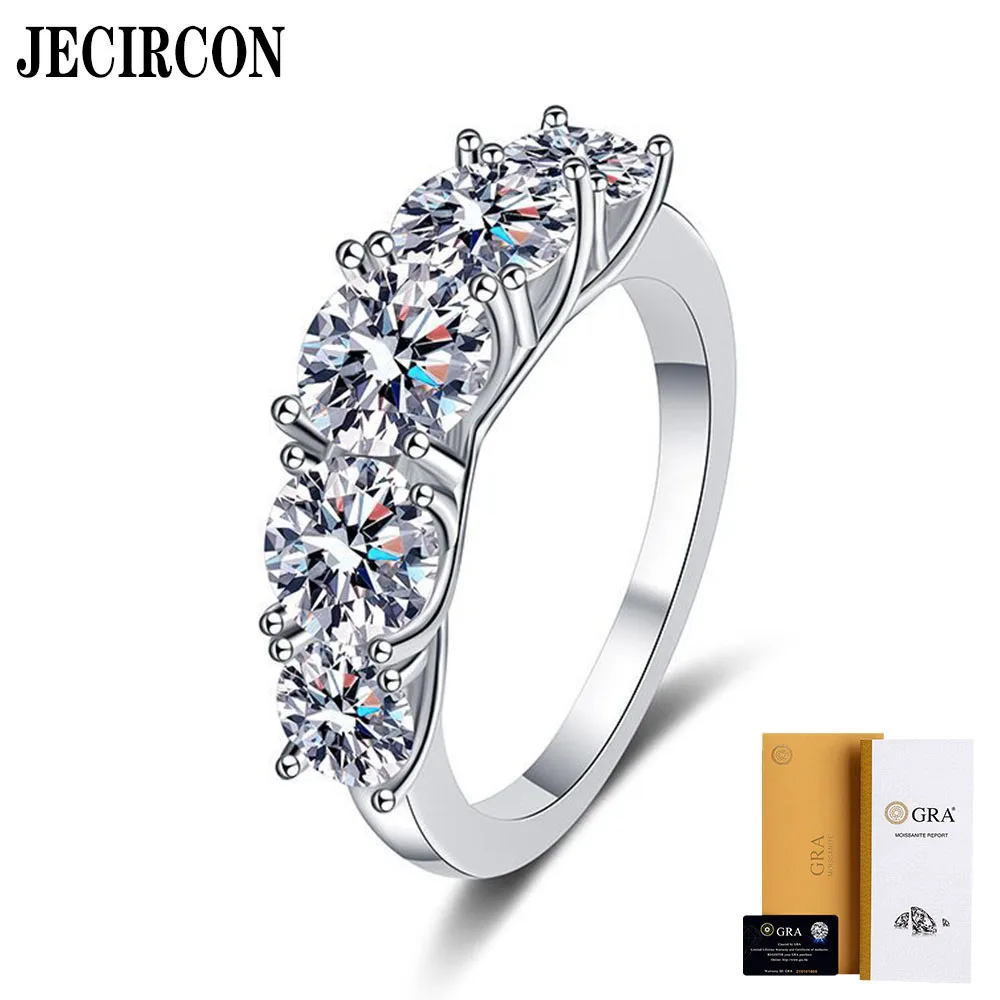 JECIRCON S925 Sterling Silver Ring for Women High-end 3.6ct Moissanite Row Ring European and American Trendy Sparkling Jewelry
JECIRCON S925 Sterling Silver Ring for Women High-end 3.6ct Moissanite Row Ring European and American Trendy Sparkling Jewelry