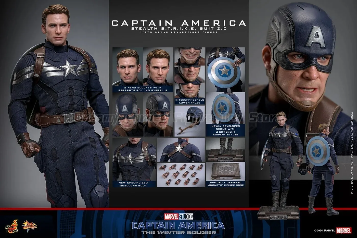 【In Stock】Hot Toys MMS783 Captain America: The Winter Soldier Stealth S.T.R.I.K.E. Suit 2.0 1/6 Action Figure
【In Stock】Hot Toys MMS783 Captain America: The Winter Soldier Stealth S.T.R.I.K.E. Suit 2.0 1/6 Action Figure