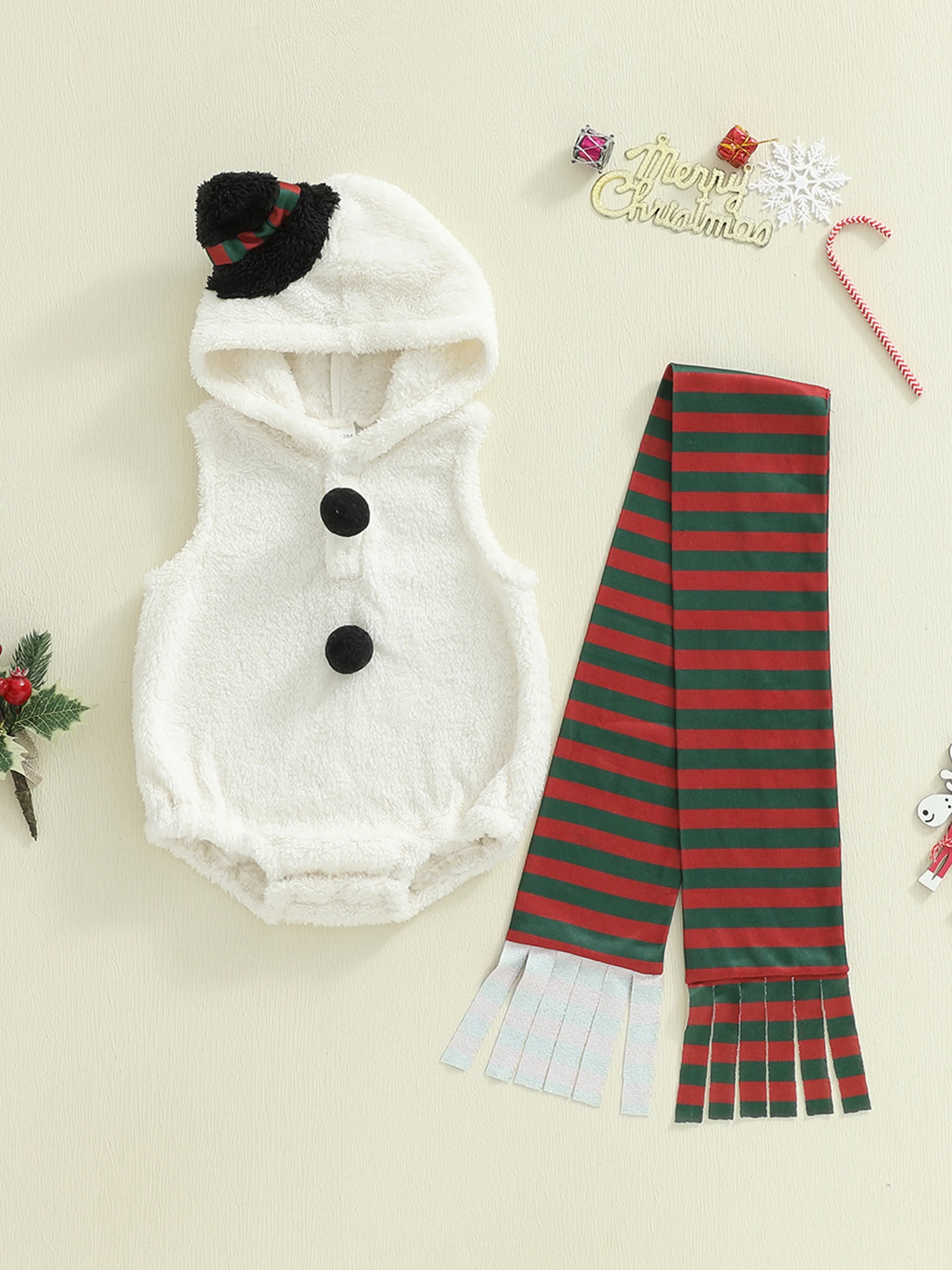 Рождественское платье для малышей с комбинезоном с длинными рукавами и капюшоном и подходящим шарфом с принтом снежинки, комплект из 2 предметов для маленькой девочки
Рождественское платье для малышей с комбинезоном с длинными рукавами и капюшоном и подходящим шарфом с принтом снежинки, комплект из 2 предметов для маленькой девочки