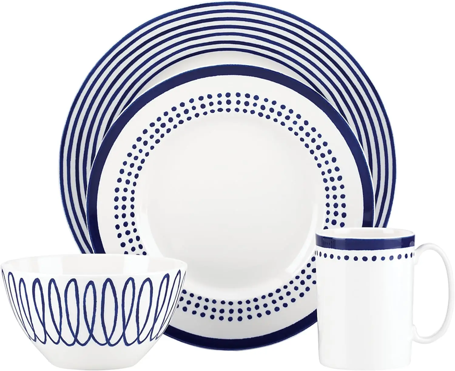 Charlotte Street East 4 Piece Place Setting,Blue
Charlotte Street East 4 Piece Place Setting,Blue
