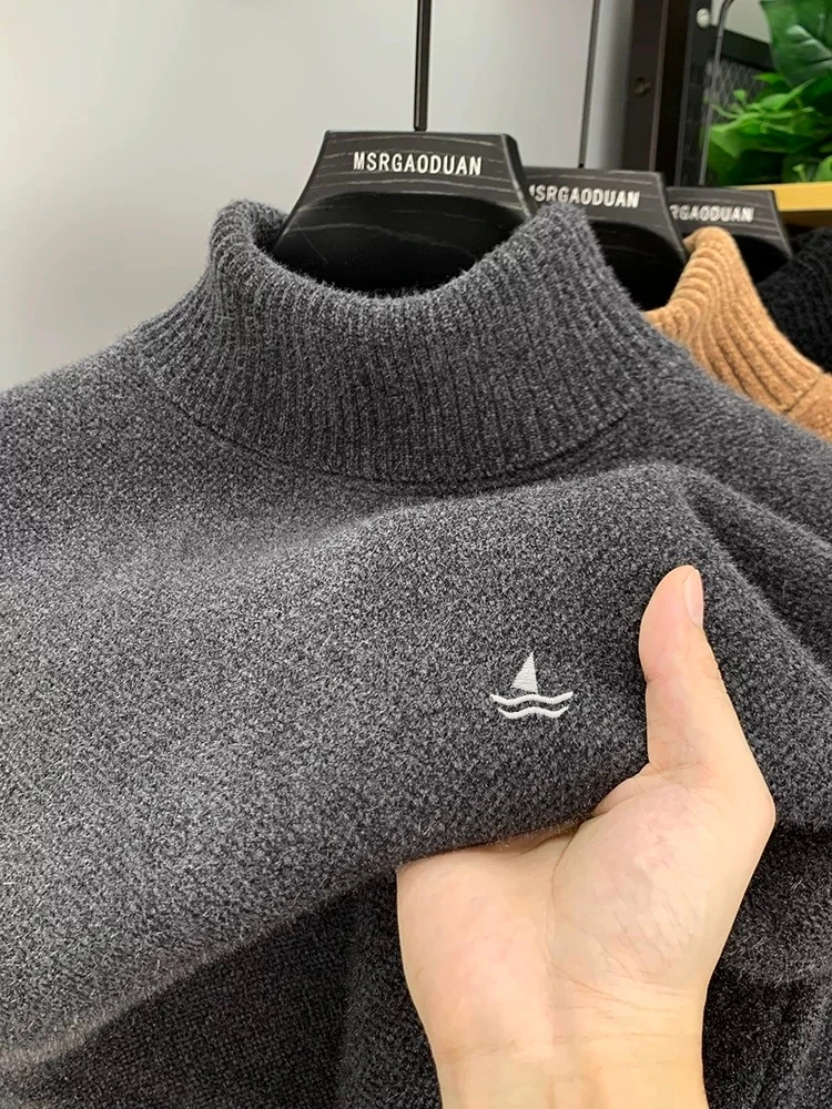 Модные парусные лодки вышитые трикотажные отдых джемперы высококачественные мужские новые роскошные корейские стиль комфортабельные высокий воротник свитеры
Модные парусные лодки вышитые трикотажные отдых джемперы высококачественные мужские новые роскошные корейские стиль комфортабельные высокий воротник свитеры