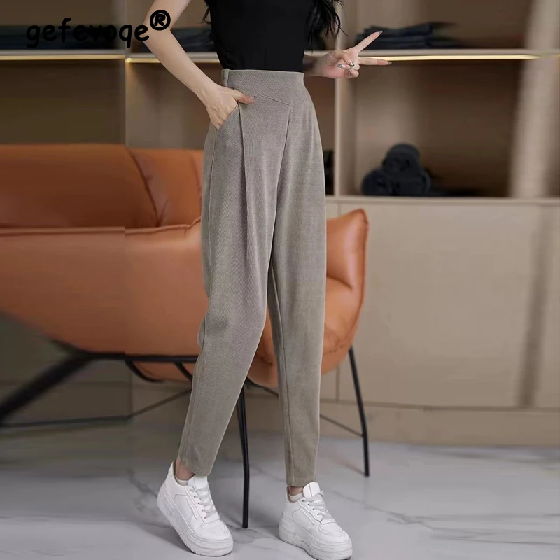Women Clothes Vintage Casual Streetwear Harajuku Harem Pants New Autumn Winter Trendy High Waist Pockets Trousers Y2K Pantalones
Women Clothes Vintage Casual Streetwear Harajuku Harem Pants New Autumn Winter Trendy High Waist Pockets Trousers Y2K Pantalones