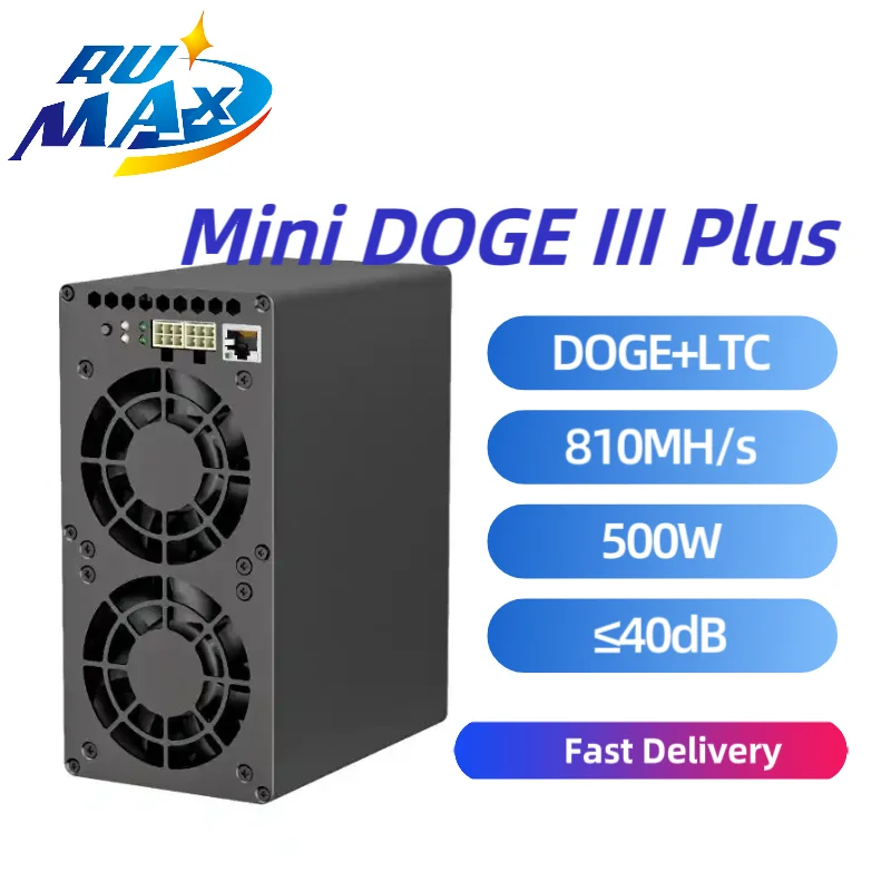 New Goldshell Mini DOGE III Plus 810MH/S 500W Dogecoin Miner LTC Doge Miner Mini Doge 3 Plus Mining Machine with PSU in stock
New Goldshell Mini DOGE III Plus 810MH/S 500W Dogecoin Miner LTC Doge Miner Mini Doge 3 Plus Mining Machine with PSU in stock