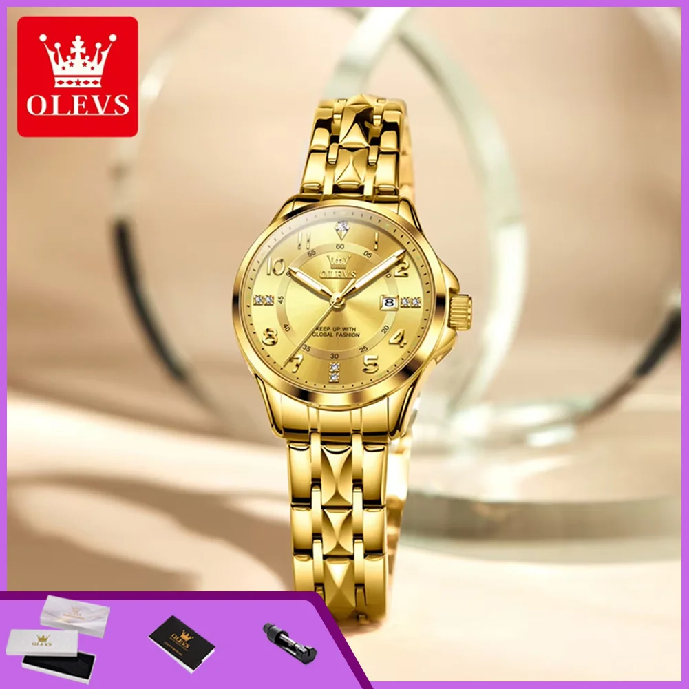 OLEVS 2910 Original Quartz Watches for Women Rhombus Steel Strap Waterproof Luminous Calendar Elegant Luxury Ladies Wristwatches
OLEVS 2910 Original Quartz Watches for Women Rhombus Steel Strap Waterproof Luminous Calendar Elegant Luxury Ladies Wristwatches