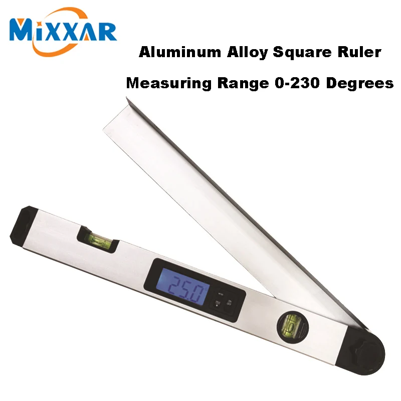 Цифровой угломер ZK30, датчик 0-230 градусов, транспортир, линейка, измеритель угла митры с ЖК-дисплеем, уровень спинки, подсветка
Цифровой угломер ZK30, датчик 0-230 градусов, транспортир, линейка, измеритель угла митры с ЖК-дисплеем, уровень спинки, подсветка