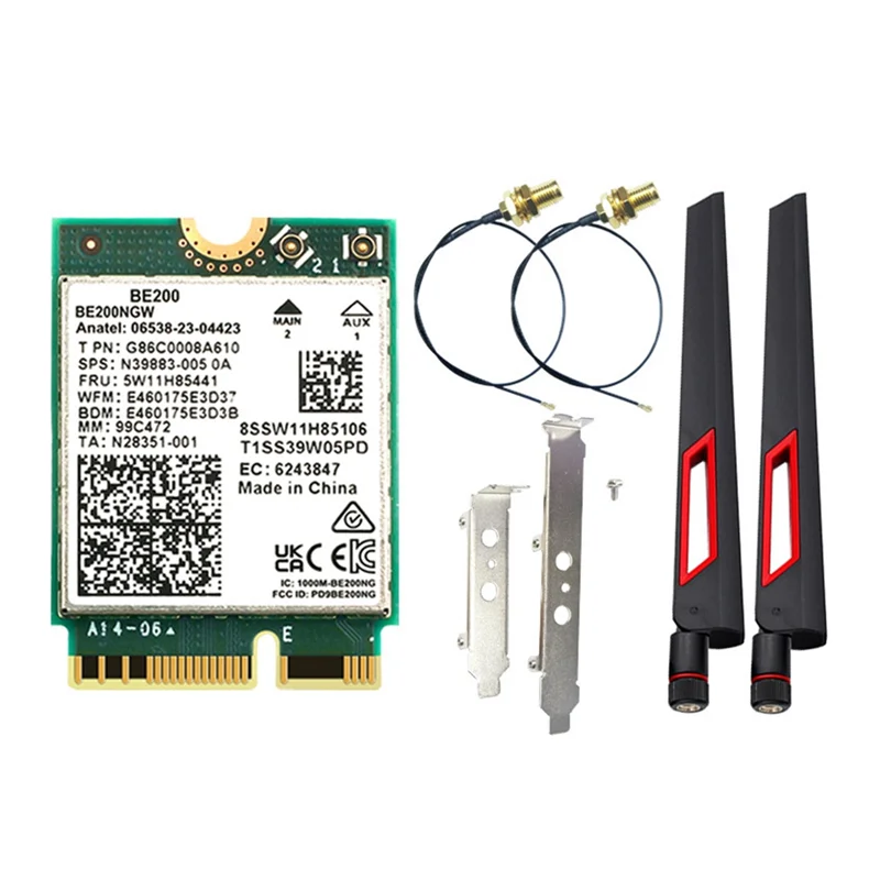 Новый! !BE200 Wi-Fi 7 карта + 10Dbi антенна Wi-Fi адаптер 2,4G/5G/6Ghz Bluetooth 5,4 8774 Мбит/с беспроводная сетевая карта для Windows 10/11
Новый! !BE200 Wi-Fi 7 карта + 10Dbi антенна Wi-Fi адаптер 2,4G/5G/6Ghz Bluetooth 5,4 8774 Мбит/с беспроводная сетевая карта для Windows 10/11
