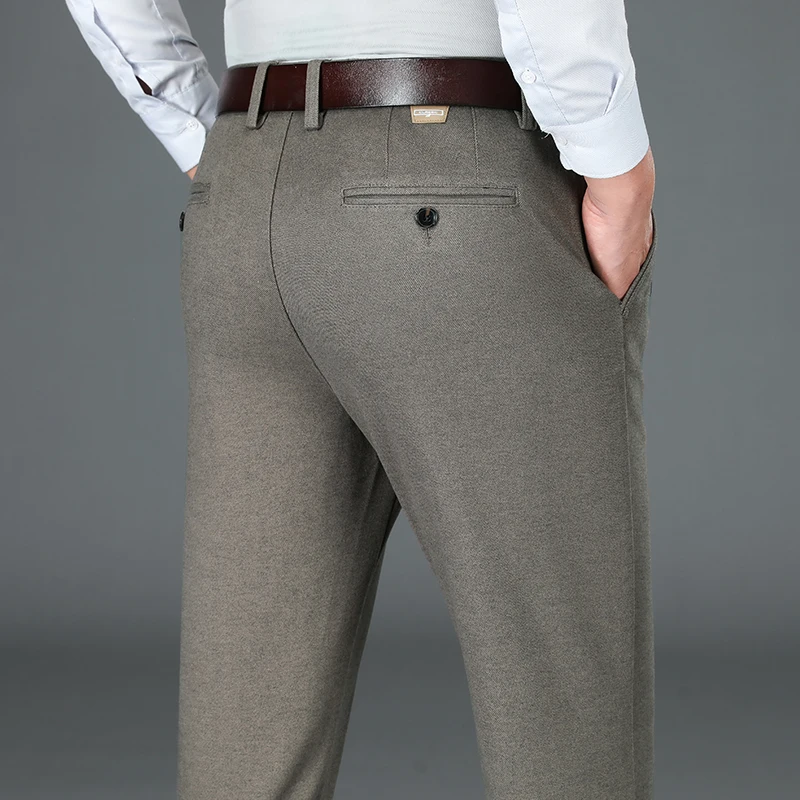 Autumn New Woolen Men's Slim Business Pants Fashion Casual Anti-wrinkle Straight Suit Trousers Formal Male Designer Clothes
Autumn New Woolen Men's Slim Business Pants Fashion Casual Anti-wrinkle Straight Suit Trousers Formal Male Designer Clothes