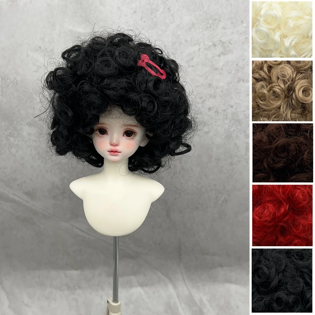 Milk Tea Brown Fluffy Afro Short Curly Wig for 1/3 1/4 BJD Doll Wifg Blythe Doll Soft Heat Resistant Silk Sitting Party Game Toy
Milk Tea Brown Fluffy Afro Short Curly Wig for 1/3 1/4 BJD Doll Wifg Blythe Doll Soft Heat Resistant Silk Sitting Party Game Toy