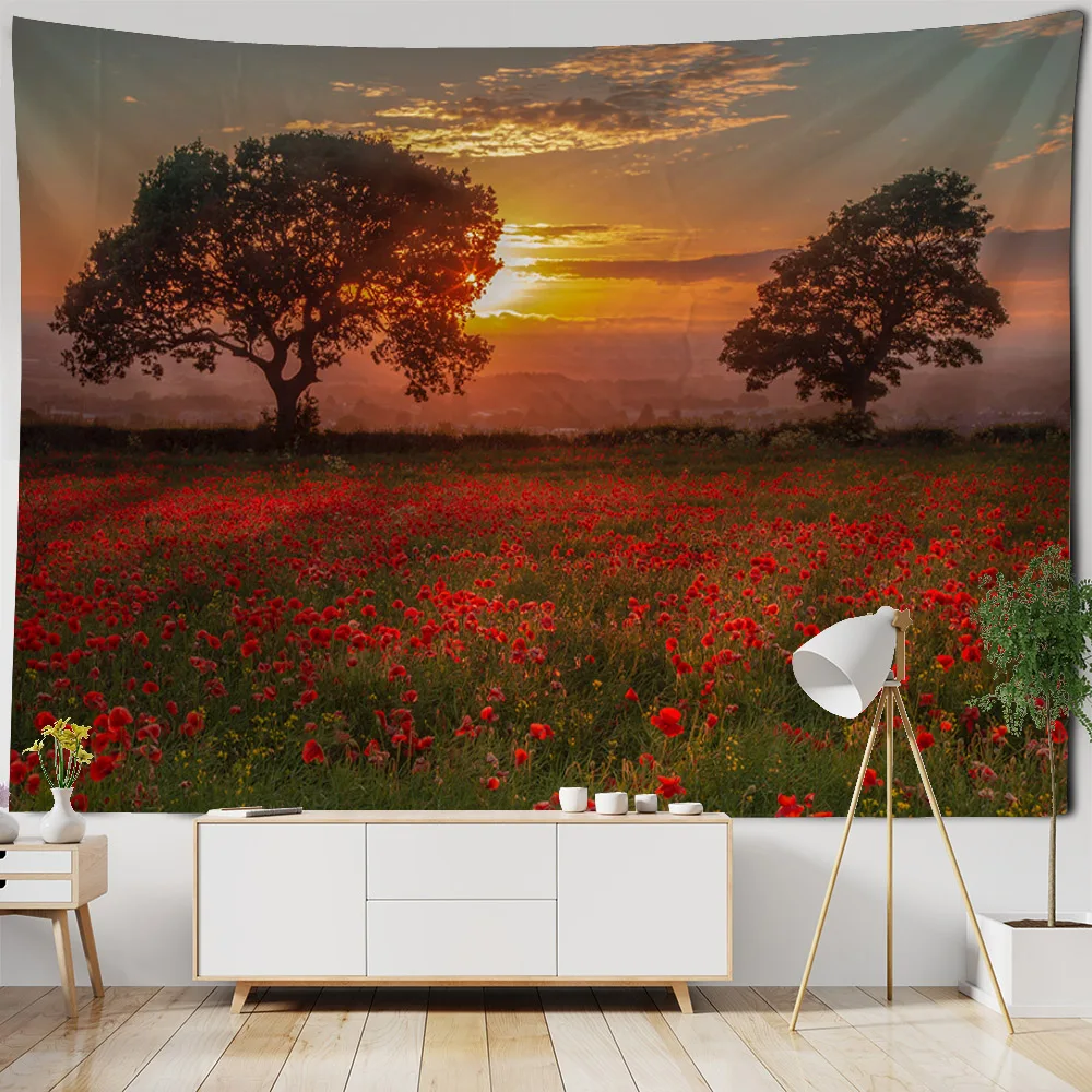 Forest and grassland landscape tapestry, home decoration, wall hanging, living room, bedroom wall decoration, background cloth
Forest and grassland landscape tapestry, home decoration, wall hanging, living room, bedroom wall decoration, background cloth