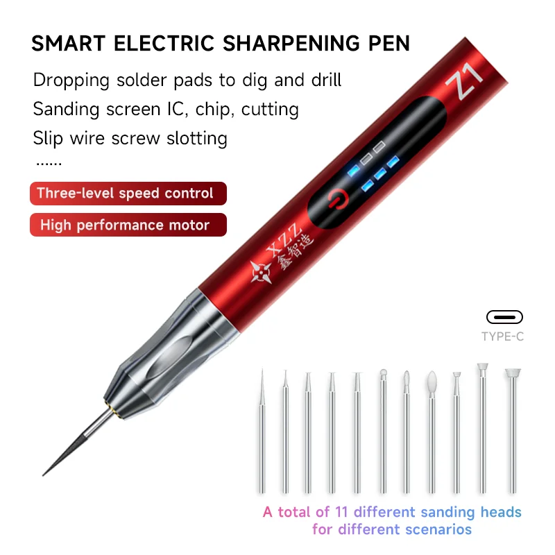 Electric Polishing Pen type c Rechargeable Speed Rotary Grinder Phone Motherboard Face Lattice Repair Cutter DIY Tools
Electric Polishing Pen type c Rechargeable Speed Rotary Grinder Phone Motherboard Face Lattice Repair Cutter DIY Tools