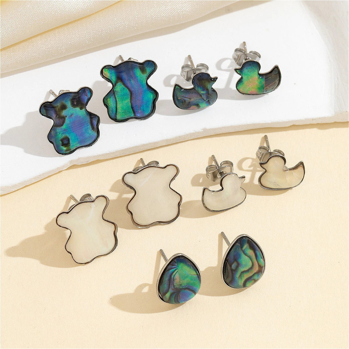 1Pair Cute Natural Shell Earrings Stainless Steel Metal Animal Creative Women's Earrings Holiday Gifts Jewelry Accessories
1Pair Cute Natural Shell Earrings Stainless Steel Metal Animal Creative Women's Earrings Holiday Gifts Jewelry Accessories