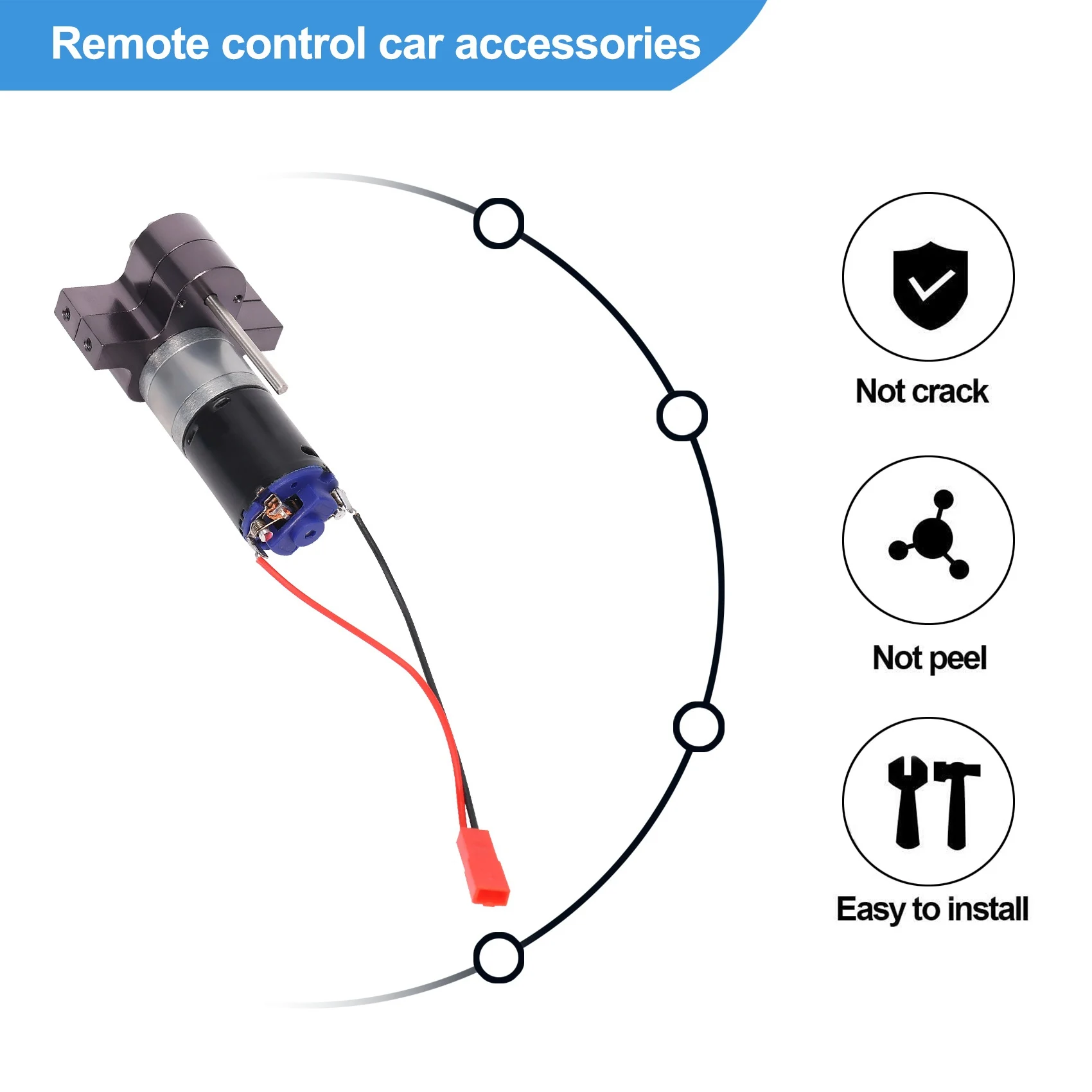 B05C-Metal Transmission Gearbox 370 Motor With Drive Shaft Upgrade Accessories For WPL C14 C24 B24 B36 MN D90 MN99S RC Car
B05C-Metal Transmission Gearbox 370 Motor With Drive Shaft Upgrade Accessories For WPL C14 C24 B24 B36 MN D90 MN99S RC Car