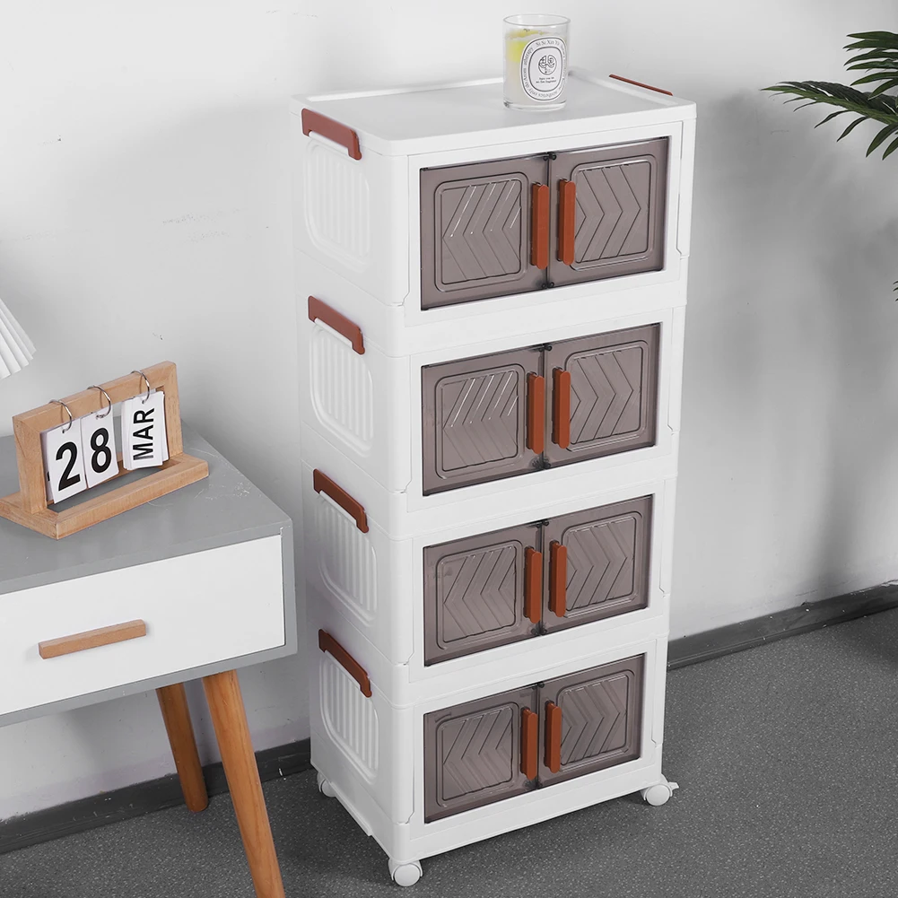 4 Tier Stackable Storage Bins with Lids Plastic Storage Box with Doors & Wheels Closet Organizers for Home Office Dorm
4 Tier Stackable Storage Bins with Lids Plastic Storage Box with Doors & Wheels Closet Organizers for Home Office Dorm