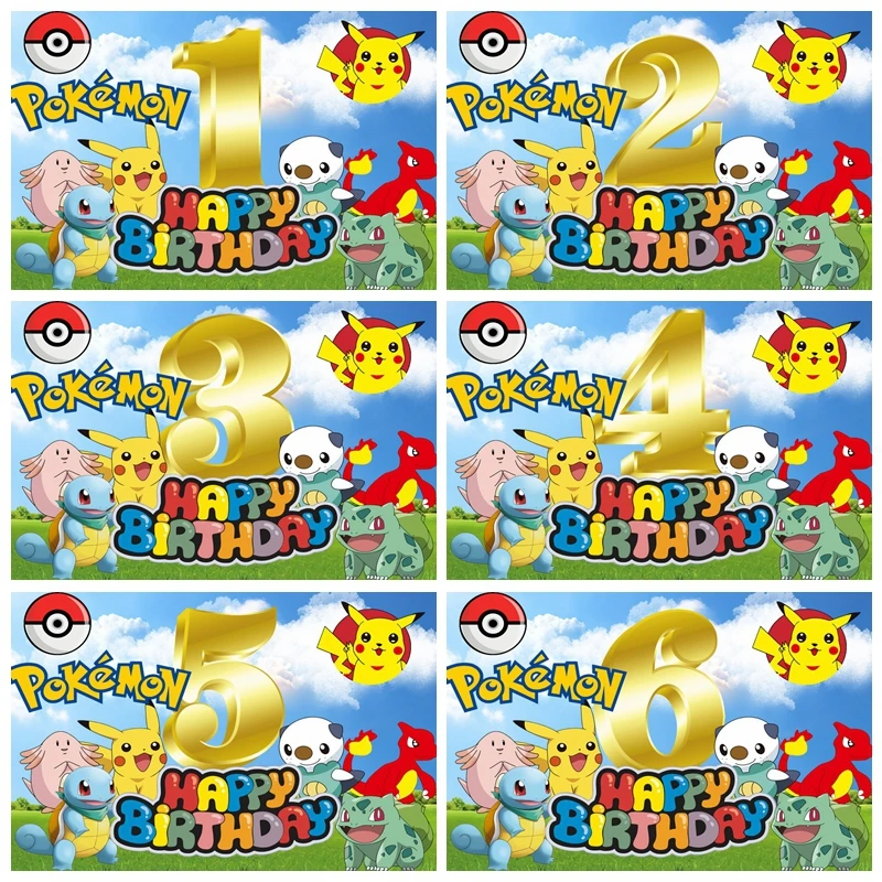 Anime Pokemon Pikachu Birthday Party Backdrop Cartoon Baby Shower Background Photography Kids Photo Studio Photographic Props
Anime Pokemon Pikachu Birthday Party Backdrop Cartoon Baby Shower Background Photography Kids Photo Studio Photographic Props