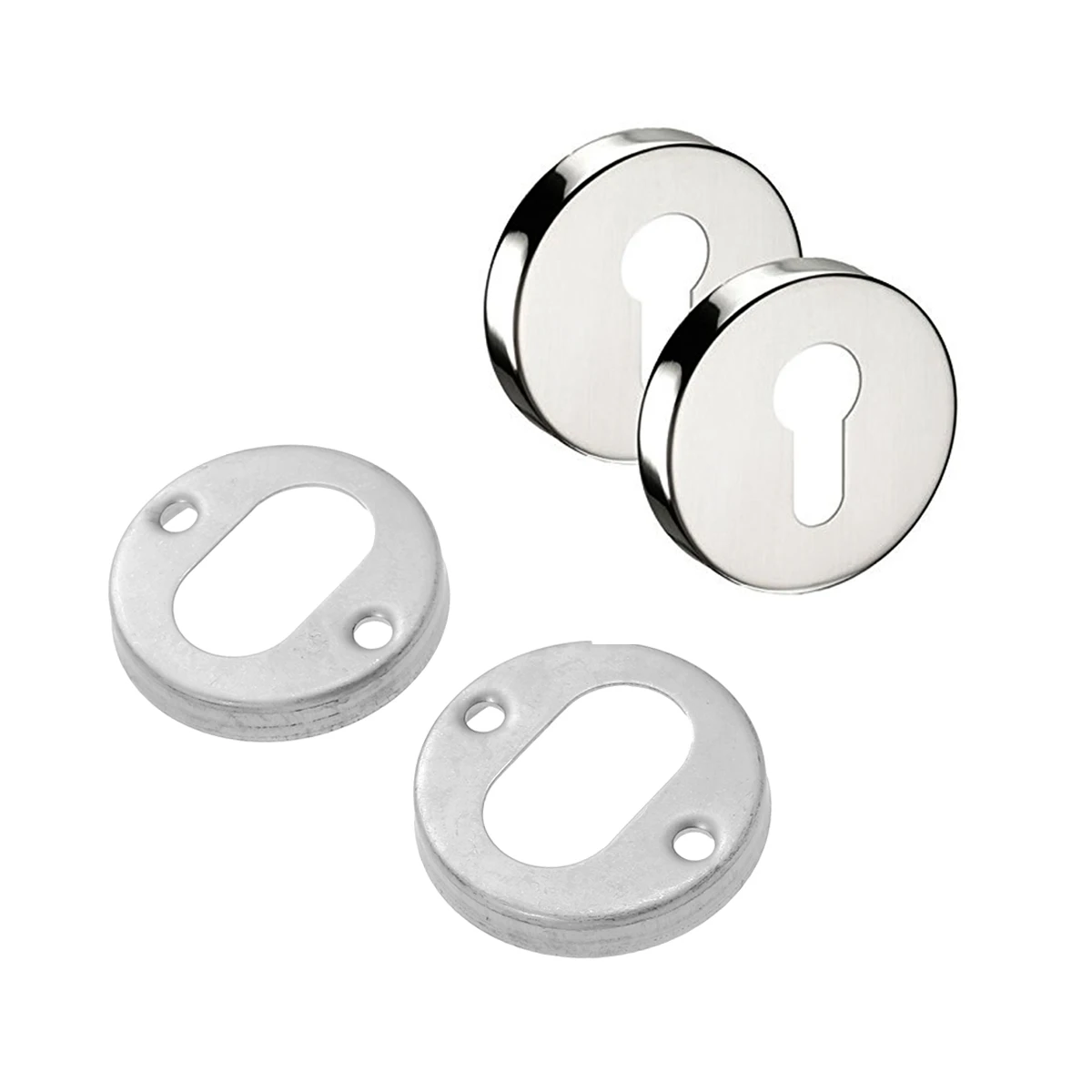 Lock Cylinder Cover Door Decorative Silver Striker Accessories Durable Stainless Steel Corrosion Resistant Door Lock Escutcheon
Lock Cylinder Cover Door Decorative Silver Striker Accessories Durable Stainless Steel Corrosion Resistant Door Lock Escutcheon